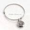 2016 best selling fashion Lotus Flower stainless steel women jewelry bracelet for women