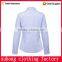 long sleeve blue lady shirt office uniform design