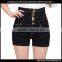 Hot Sale Women Fahion High Waist Single Breast Denim Pants Ladies Denim Shorts