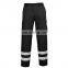Hi Vis Combat Kneepad construction Workwear Trousers pants With Reflective Bands overalls
