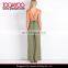 New Fashion Halter Neck Wide Leg Fixed Waist Jumpsuits For Women 2016