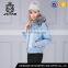 Fashion army green hooded real fur jean jacket wholesale