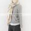 2017 Wholesale Fashion Women Print Wool Silk Reversible Scarf