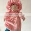 baby comforter education toy pink soft baby doll sleeping hand puppet