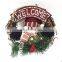 2017 Christmas Door Hanger Decoration Decorative Christmas Wreath Pine With Ornaments