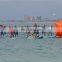 Advertising square cube water floating buoy inflatable