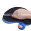 Promotional rubber mouse pad with stitching, eco-friendly rubber mouse mat, gel computer mouse mat