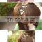 Beautiful girls gold plated metal leaf hair band hair accessories metal gold leaf elastic headband women