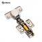 Competitive Price Filta Furniture Hardware 35mm Soft Closing Hydraulic Brass Plated Damper Clip on Cabinet Cupboard Hinge 9711