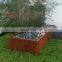 Durable decorative classics outdoor corten steel garden furniture