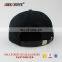 Snapback caps custom logo black leather brim caps in bulk
