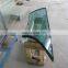 Clear super thin sheet low prices curved building office glass tempered with CE certificate