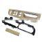 Beige 3 PCS LHD Switch Bezel+Handle Trim+Bracket For Jetta Golf Bora MK4