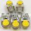 Carest 20PCS Car Super Bright Turn Side License Plate Light Lamp Bulb DC 12V Auto T10 Led Cold White 194 W5W LED 168 COB Silica