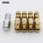 XT 32mm Anti Theft Iron Heptagonal Chrome Bulge Acorn Wheel Nut