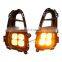 Led Drl Daytime Running Lights Fog Lamp For Kia Picanto 2017 2018 2019 Yellow Turn Signal