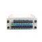 Rack Mount Plc Splitter ABS Box SC UPC Connectors Cassette Type 1X16 Optical Fiber Splitter