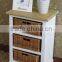 simple european style classic white wooden wicker bedroom furniture manufacturer bedside table nightstands cabinet