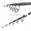 1.8m 2.1m 2.4m 2.7m  Carbon Spinning Rod Ceramics Guide Ring And Reel Anti-Winding telescopic fishing rod