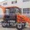 china mini wheel loader with front end loader and backhoe