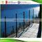 aluminum post frameless tempered glass railings