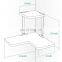 Rustic floating/hanging wood wall shelves for bedroom