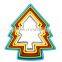 Best Selling Plastic Christmas Tree Shape Cookie Cutter Set