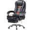 Low MOQ Manufacturer High Quality PU Leather High Back Ergonomic Swivel Wheels Executive Office Chair with Footrest