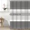 Shower curtain manufacturers waterproof plastic black white modern fashion shower curtains for bathroom