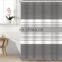 Shower curtain manufacturers waterproof plastic black white modern fashion shower curtains for bathroom