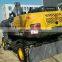China hot sale 7 ton wheel excavator with cheap price LX75