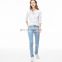 custom style women skin fit stretchy jeans &  high waist pants trouser