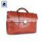 Manufacturer of Buff Antique Fitting Cotton Sitting Lining Material Genuine Leather Laptop Bag