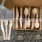 Compostable Disposable Natural Custom Birch Wood Wooden travel utensils Cutlery Knife Fork Spoon with printing