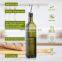 Glass Olive Oil Bottle Dispenser - 500ml Green Oil and Vinegar Cruet with Pourers and Funnel - Olive Oil Carafe Decanter fo