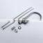 Hot and cold kitchen faucet mixer gun metal stainless steel single handle kitchen faucet