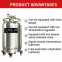 Supply self-pressurized liquid nitrogen container_stainless steel rehydration container