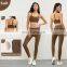 Backless Crop Sports Quick Dry Bras Custom Logo Sling Straps Gym Fitness Tank Tops 80nylon 20spandex