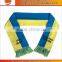 Custom jacquard knit scarf promotional scarf embroidered scarf