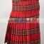Scottish Royal Stuart 5 Yard Tartan Kilt Made Of Fine Quality Tartan Material