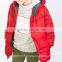 hot sale Quilting fake down boy's Jacket contrast color
