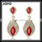 2016 New Fashion Austria Water Drop Gold Plated Earring Red Main Color For Women