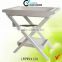 Shabby Chic White Wooden Folding Tray Table for Kitchen