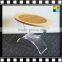 2016 Popular Customed Transparent Clear acrylic coffee table with stone top From China