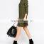 side seam women shirt dress long sleeves women dress OEM service