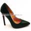 wholesale factory price special leather stone pattern elegant high heel shoes