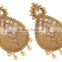 Indian Gold Plated Bollywood Style Pearl Earrings