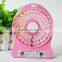 3 Speed Rechargeable Table mini standing Fan Portable and Compact Mini Personal Hand-held Fan for Home and Travel