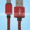 Braided USB Micro Cable Bulk for Samsung Huawei