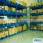 Metal shelving with plastic pallet or bin rack